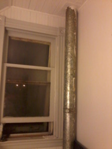 This is a picture of the bare pipe.