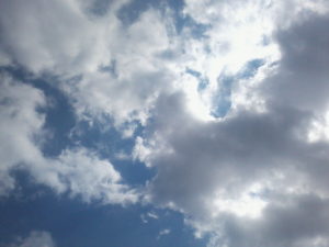 image of a sky and some clouds that represent heaven