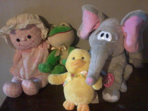 A collection of stuffed animals