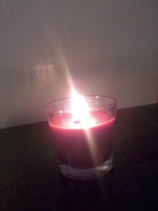 a candle's light